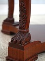 L74632: KINDEL Round Mahogany Inlaid End Table