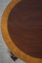 L74632: KINDEL Round Mahogany Inlaid End Table