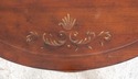 69897: ETHAN ALLEN Cherry Paint Decorated Demilune