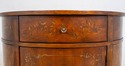 69897: ETHAN ALLEN Cherry Paint Decorated Demilune
