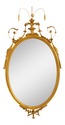 69865: Pair CARVERS GUILD Adam Style Gold Mirrors