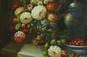 LF33039EC: ADOTTIS Signed Framed Floral Oil Painti