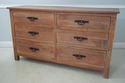 61392EC: Weathered Wood 6 Drawer Modern Coastal Dr