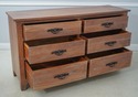 61392EC: Weathered Wood 6 Drawer Modern Coastal Dr