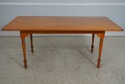 L65449EC: Tiger Maple Bench Made Dining Room Table