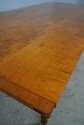 L65449EC: Tiger Maple Bench Made Dining Room Table