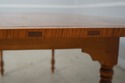 L65449EC: Tiger Maple Bench Made Dining Room Table