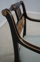 65478EC: Regency Style Black Paint Decorated Armch