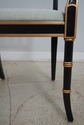 65478EC: Regency Style Black Paint Decorated Armch