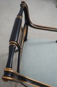 65478EC: Regency Style Black Paint Decorated Armch