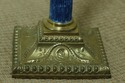 LF33045EC: Pair Regency Style Brass Column Candles