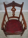 F61414EC: American Victorian Walnut Arm Chair w. L