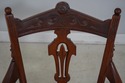 F61414EC: American Victorian Walnut Arm Chair w. L