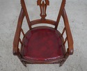 F61414EC: American Victorian Walnut Arm Chair w. L