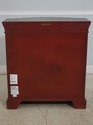 L65508EC: ETHAN ALLEN Red Chinoiserie Decorated Ha