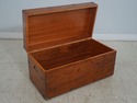 65562: English Yew Wood Campaign Style Box Trunk