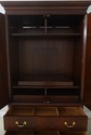 64350EC: HENKEL HARRIS Figural Mahogany Bedroom TV