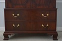 64350EC: HENKEL HARRIS Figural Mahogany Bedroom TV