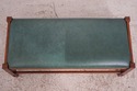 74666: STICKLEY Mission Cherry Leather Bench