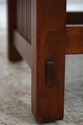 74666: STICKLEY Mission Cherry Leather Bench