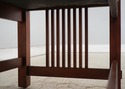 74666: STICKLEY Mission Cherry Leather Bench