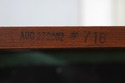 74666: STICKLEY Mission Cherry Leather Bench