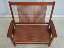 74675: STICKLEY Mission Cherry Spindle Back Settee