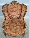 L74692: Pair Of Louis XV Style Carved Bergere Wing