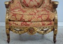 L74692: Pair Of Louis XV Style Carved Bergere Wing