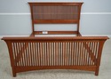 74688: STICKLEY Queen Size Cherry Mission Bed