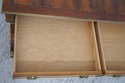 L74698: HEKMAN 2 Drawer Yew Wood & Walnut Library 