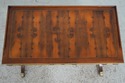 L74698: HEKMAN 2 Drawer Yew Wood & Walnut Library 
