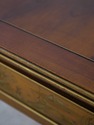 L74698: HEKMAN 2 Drawer Yew Wood & Walnut Library 