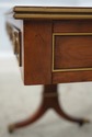 L74698: HEKMAN 2 Drawer Yew Wood & Walnut Library 