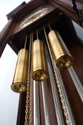 F74552: COLONIAL Mahogany 5 Tube Grandfather Clock
