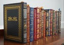LF74447: Set of 16 Gold Embossed Leather Bound Boo