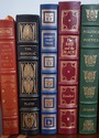 LF74447: Set of 16 Gold Embossed Leather Bound Boo