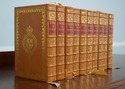 LF74442: Set of 10 Gold Embossed Leather Bound Boo