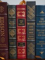 LF74443: Set of 16 Gold Embossed Leather Bound Boo