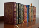 LF74444: Set of 16 Gold Embossed Leather Bound Boo