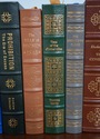 LF74444: Set of 16 Gold Embossed Leather Bound Boo