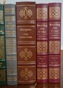LF74444: Set of 16 Gold Embossed Leather Bound Boo