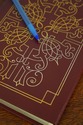 LF74444: Set of 16 Gold Embossed Leather Bound Boo