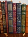 LF74448: Set of 16 Gold Embossed Leather Bound Boo