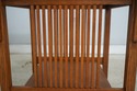74677: STICKLEY Mission Oak Glass Top Lamp End Tab