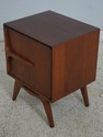 F69074: Pair Of Mid Century Modern Walnut Sculptur