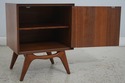 F69074: Pair Of Mid Century Modern Walnut Sculptur