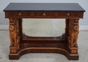 L69931: MAITLAND SMITH Mahogany & Giltwood Marble 