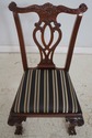 L69925: Set of 8 COUNCILL Mahogany Chippendale Din