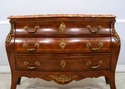 L69939: French Louis XV Style Marble Top Bronze Mo